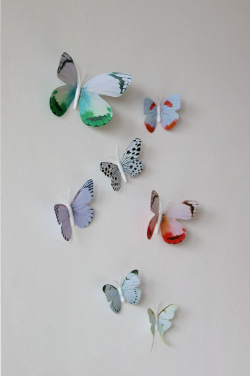 decoratie vlinders | set 12 stuks op muur 2