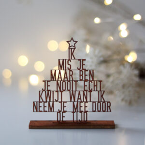 kerstboompje ik mis je troostcadeau voor kerst alleen