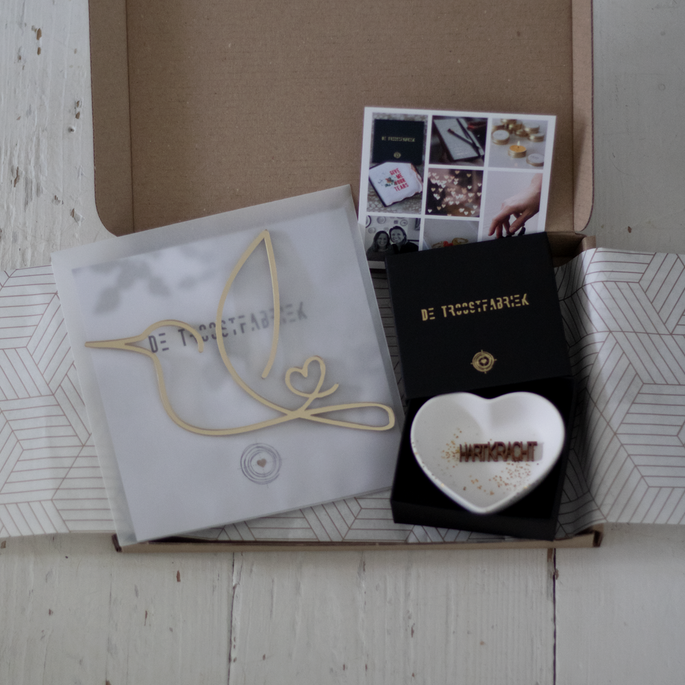 troostpakket hummingbird lief, positief en hoopvol troost geschenk voor in de brievenbus